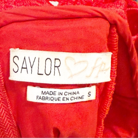 Saylor x Free People Jessa Floral Lace Dress S - Picture 12 of 13